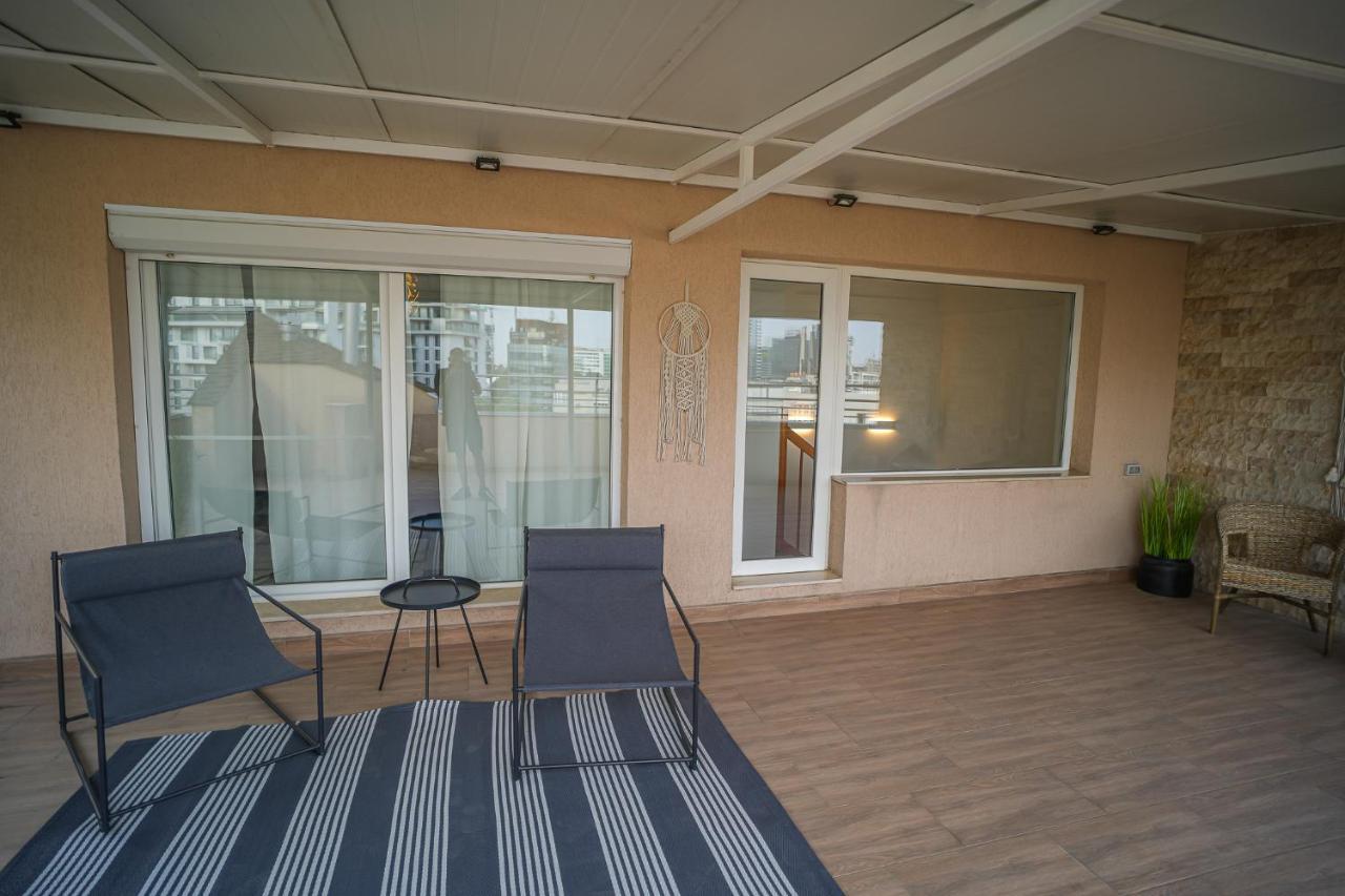 Penthouse With Huge Rooftop & Amazing City View 布加勒斯特 外观 照片